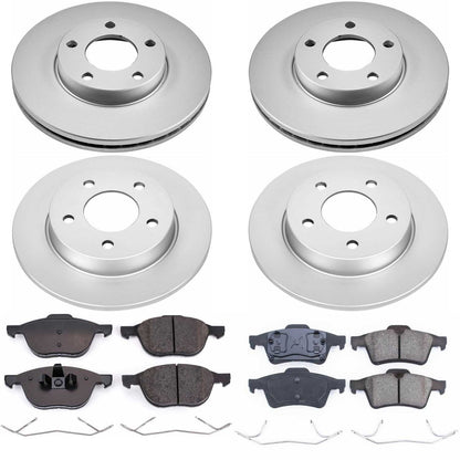 PowerStop Power Stop 04-05 Mazda 3 Front & Rear Z17 Evolution Geomet Coated Brake Kit CRK122