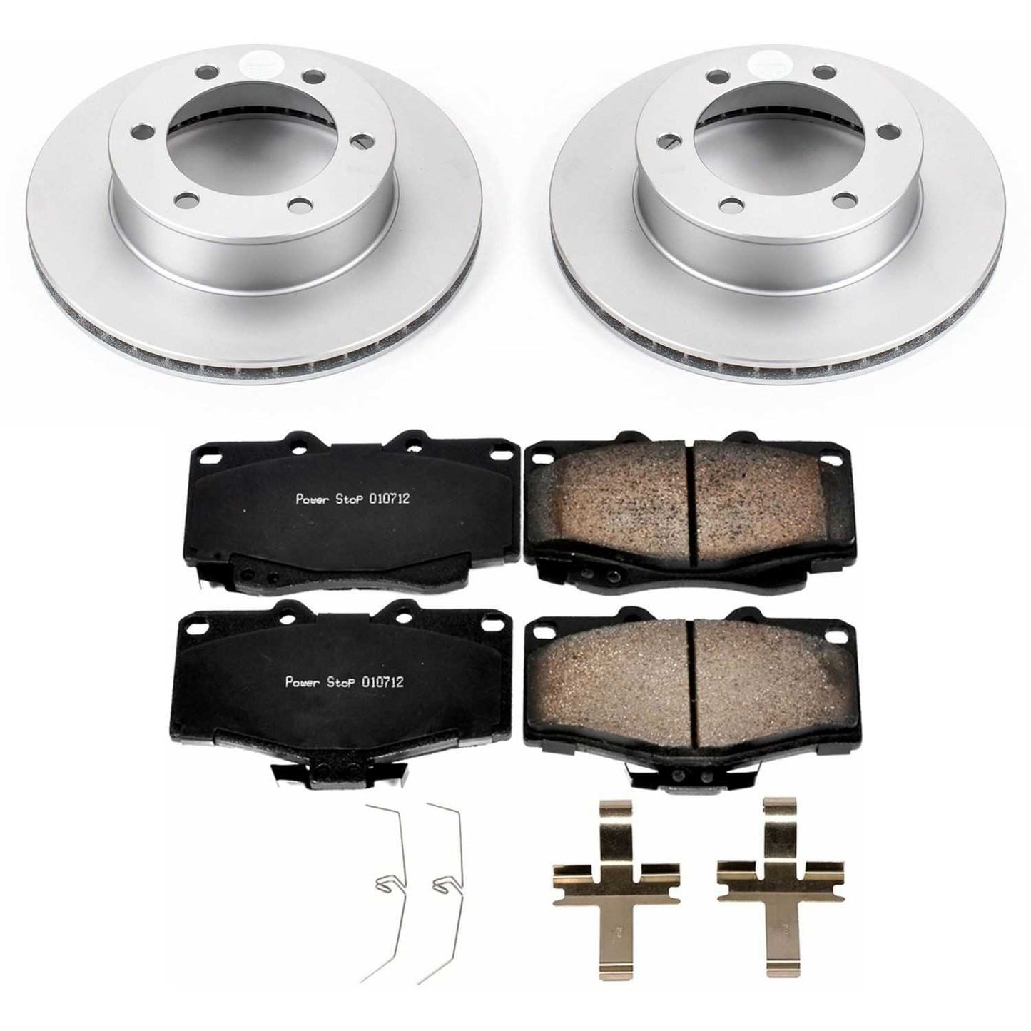 PowerStop Power Stop 95-02 Toyota 4Runner Front Z17 Evolution Geomet Coated Brake Kit CRK1233