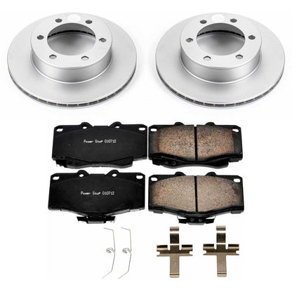 PowerStop Power Stop 95-02 Toyota 4Runner Front Z17 Evolution Geomet Coated Brake Kit CRK1233