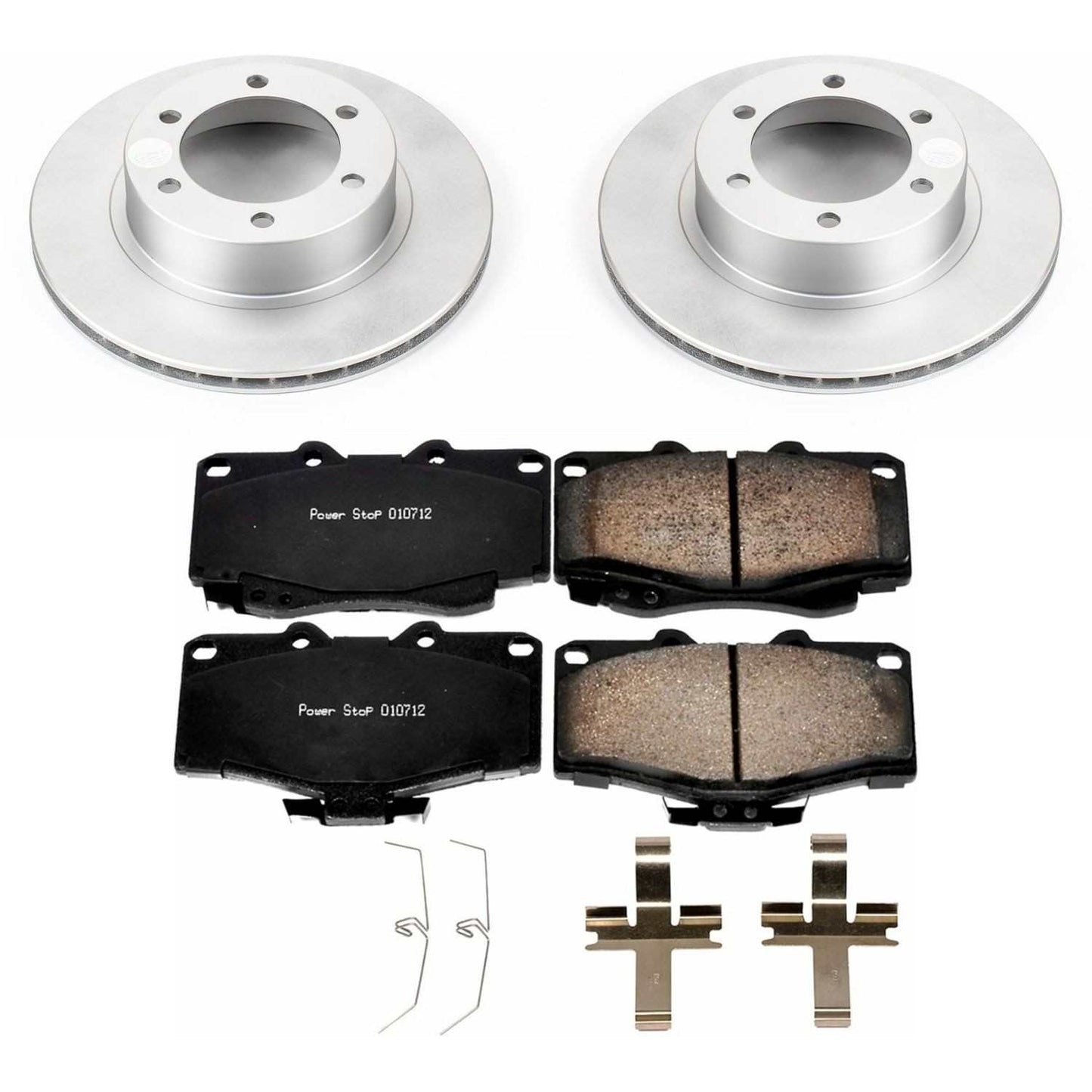PowerStop Power Stop 95-02 Toyota 4Runner Front Z17 Evolution Geomet Coated Brake Kit CRK1236