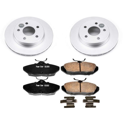 PowerStop Power Stop 93-97 Ford Thunderbird Rear Z17 Evolution Geomet Coated Brake Kit CRK1297