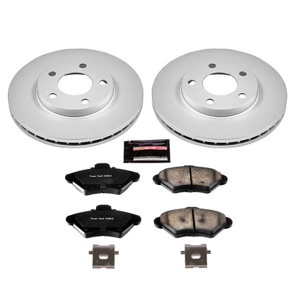 PowerStop Power Stop 94-98 Ford Mustang Front Z17 Evolution Geomet Coated Brake Kit CRK1299