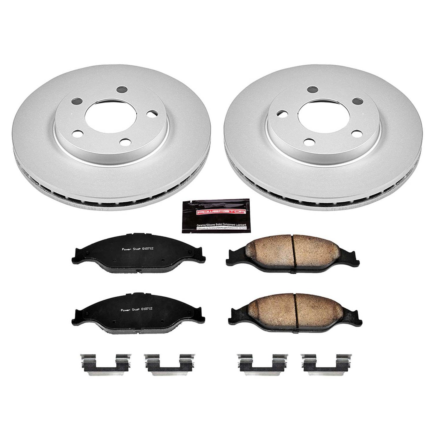 PowerStop Power Stop 99-04 Ford Mustang Front Z17 Evolution Geomet Coated Brake Kit CRK1301