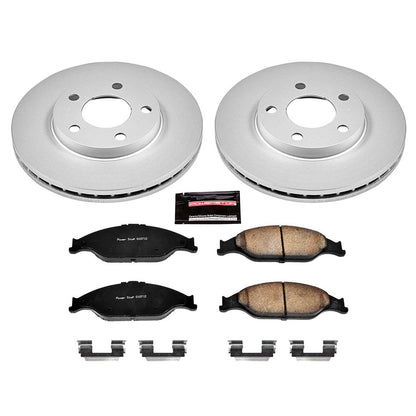 PowerStop Power Stop 99-04 Ford Mustang Front Z17 Evolution Geomet Coated Brake Kit CRK1301