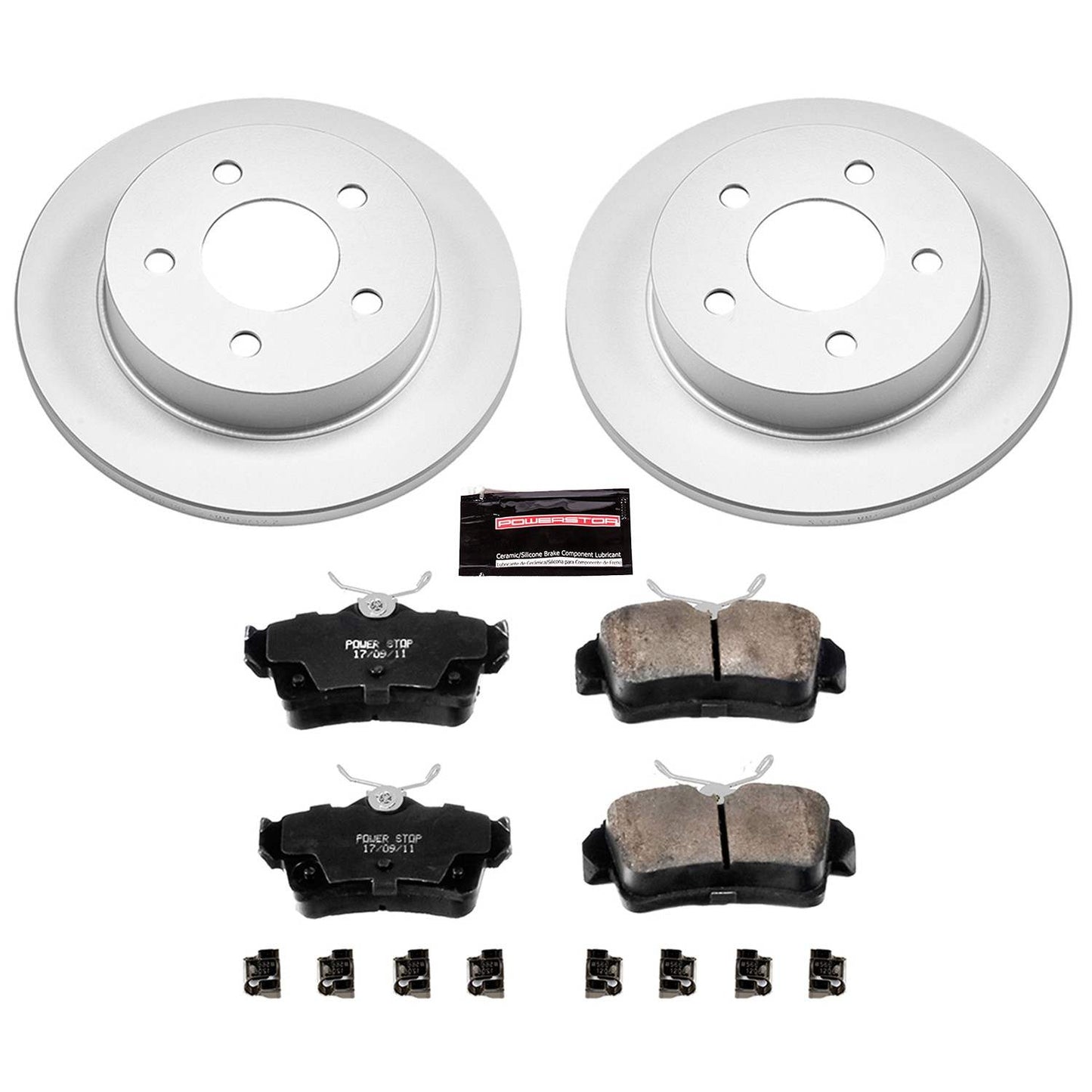 PowerStop Power Stop 94-04 Ford Mustang Rear Z17 Evolution Geomet Coated Brake Kit CRK1303