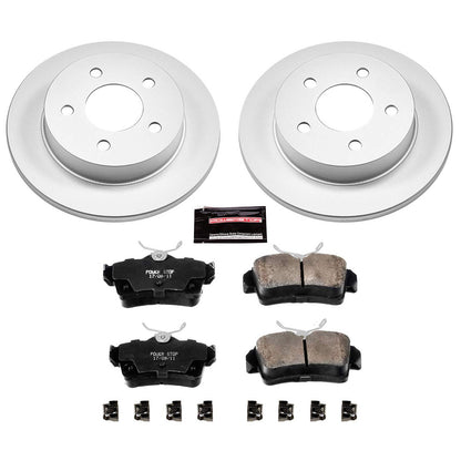 PowerStop Power Stop 94-04 Ford Mustang Rear Z17 Evolution Geomet Coated Brake Kit CRK1303