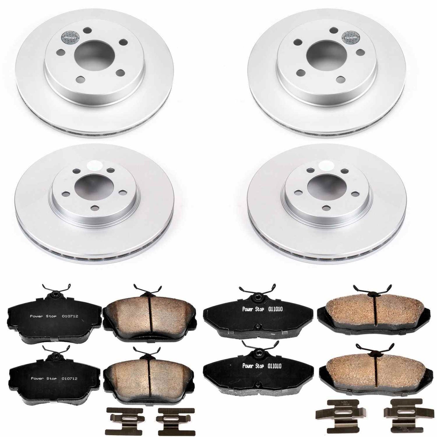 PowerStop Power Stop 96-97 Ford Thunderbird Front & Rear Z17 Evolution Geomet Coated Brake Kit CRK1319