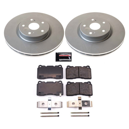 PowerStop Power Stop 15-17 Subaru WRX STI Front Z17 Coated Brake Kit CRK131