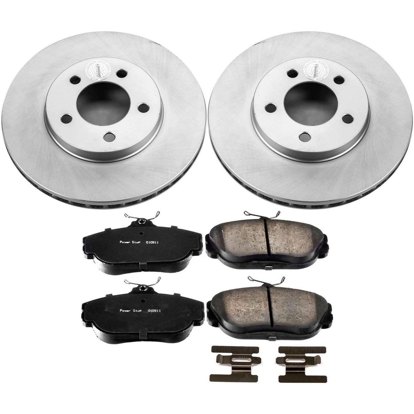 PowerStop Power Stop 94-00 Ford Taurus Front Z17 Evolution Geomet Coated Brake Kit CRK1327