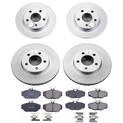 PowerStop Power Stop 94-00 Ford Taurus Front & Rear Z17 Evolution Geomet Coated Brake Kit CRK1328