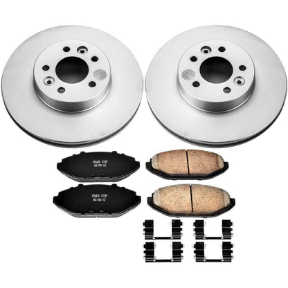 PowerStop Power Stop 98-02 Ford Crown Victoria Front Z17 Evolution Geomet Coated Brake Kit CRK1335