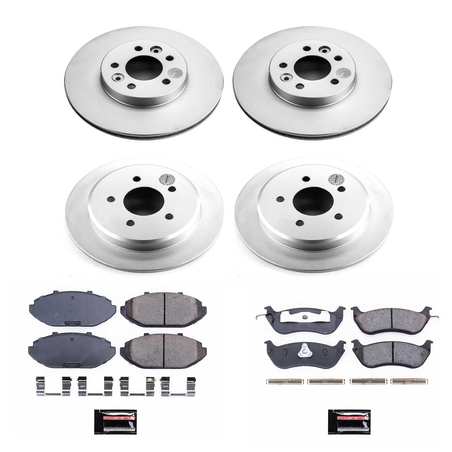 PowerStop Power Stop 98-02 Ford Crown Victoria Front & Rear Z17 Evolution Geomet Coated Brake Kit CRK1336