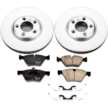 PowerStop Power Stop 2005 Jaguar S-Type Front Z17 Evolution Geomet Coated Brake Kit CRK1349