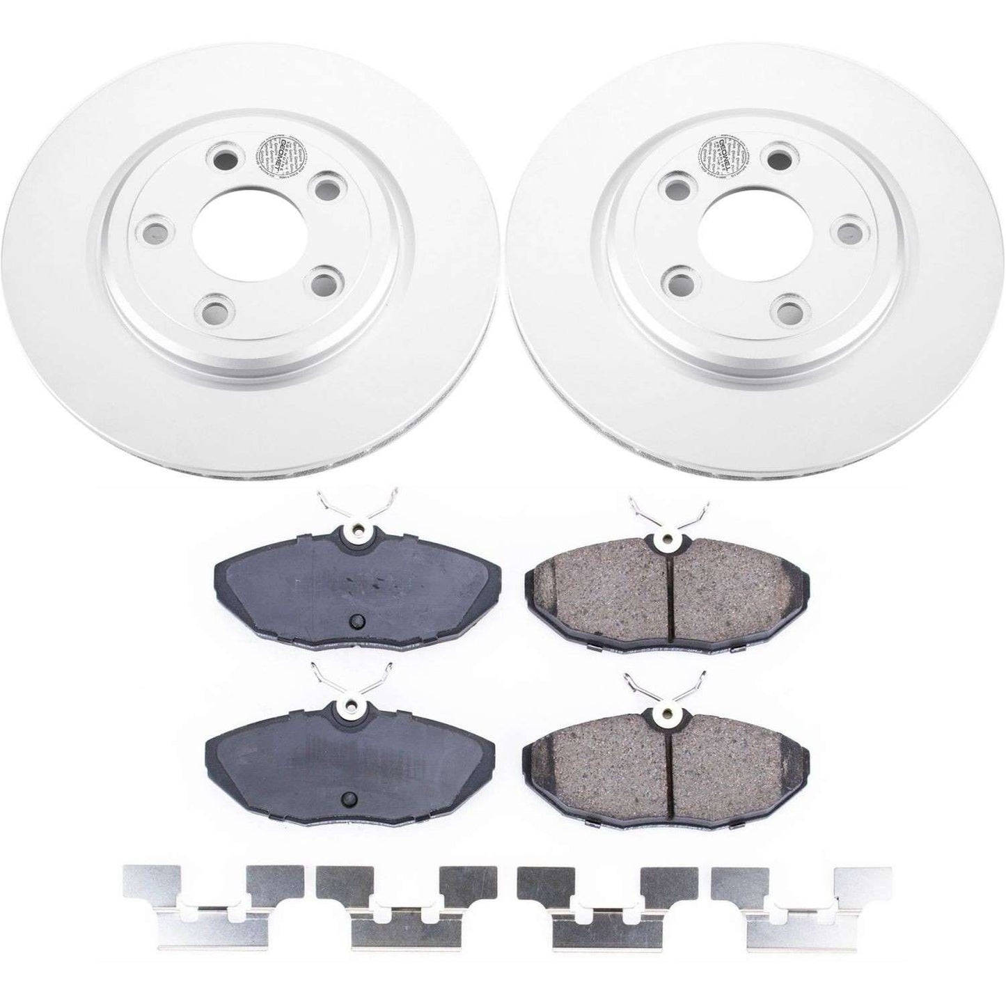 PowerStop Power Stop 2005 Jaguar Vanden Plas Rear Z17 Evolution Geomet Coated Brake Kit CRK1361