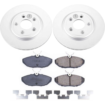PowerStop Power Stop 2005 Jaguar Vanden Plas Rear Z17 Evolution Geomet Coated Brake Kit CRK1361