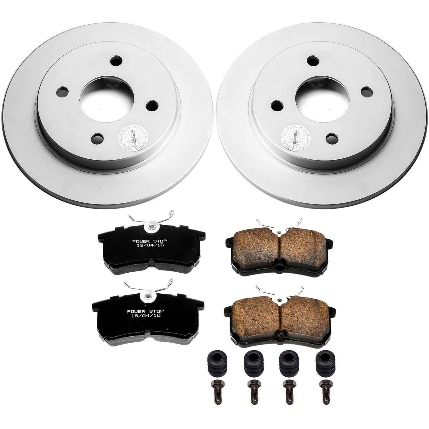 PowerStop Power Stop 14-19 Ford Fiesta Rear Z17 Evolution Geomet Coated Brake Kit CRK1363