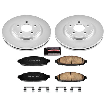 PowerStop Power Stop 03-11 Ford Crown Victoria Front Z17 Evolution Geomet Coated Brake Kit CRK1364