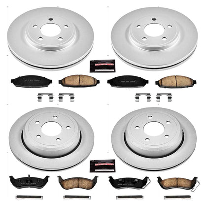 PowerStop Power Stop 03-11 Ford Crown Victoria Front & Rear Z17 Evolution Geomet Coated Brake Kit CRK1365