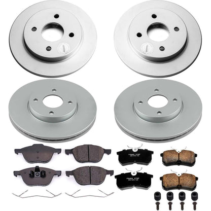 PowerStop Power Stop 05-07 Ford Focus Front & Rear Z17 Evolution Geomet Coated Brake Kit CRK1378