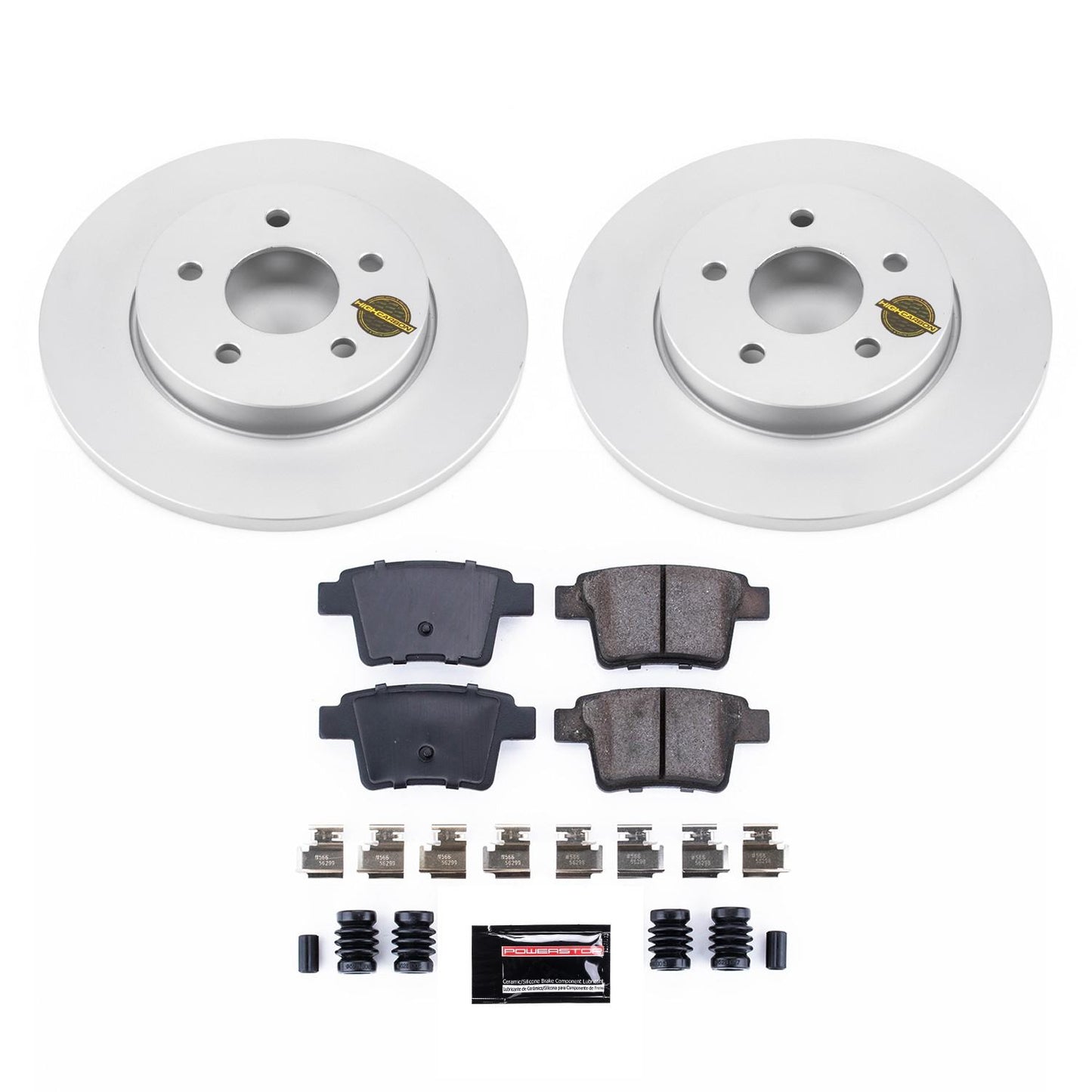 PowerStop Power Stop 05-08 Jaguar X-Type Rear Z23 Evolution Sport Coated Brake Kit CRK1379