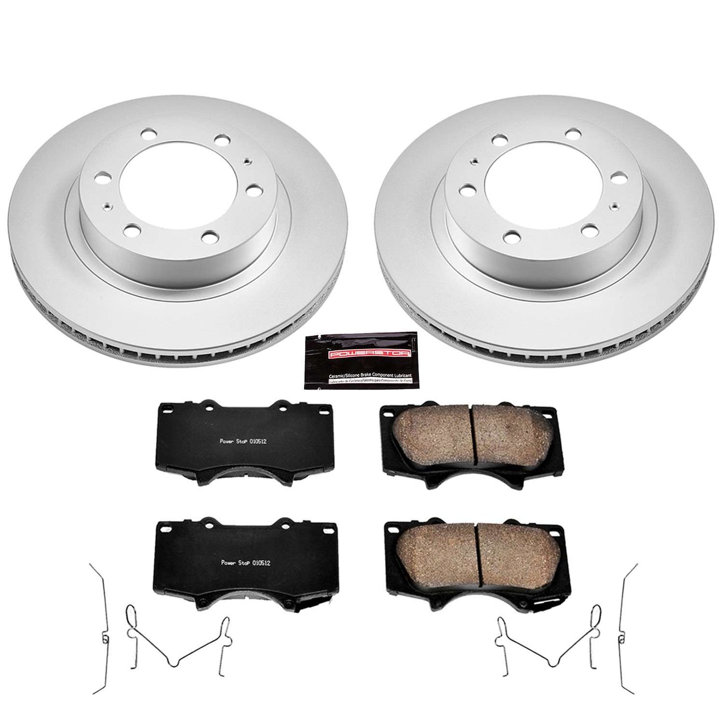 PowerStop Power Stop 03-09 Toyota 4Runner Front Z17 Evolution Geomet Coated Brake Kit CRK137