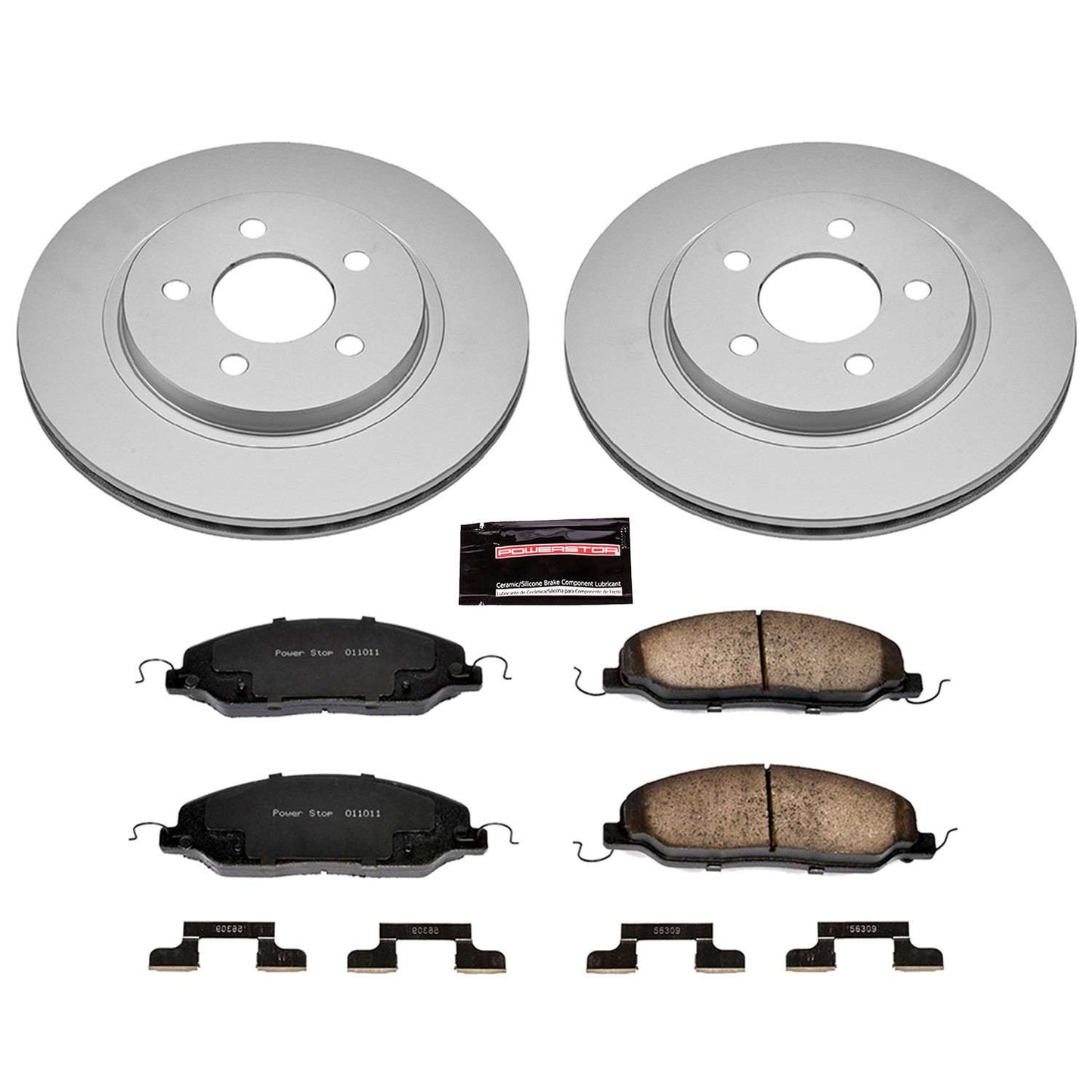 PowerStop Power Stop 05-11 Ford Mustang Rear Z17 Evolution Geomet Coated Brake Kit CRK1384