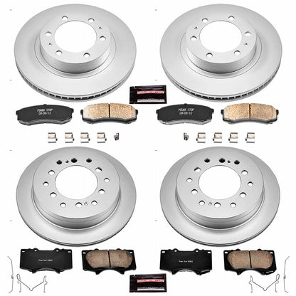 PowerStop Power Stop 03-09 Toyota 4Runner Front & Rear Z17 Evolution Geomet Coated Brake Kit CRK138