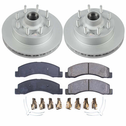 PowerStop Power Stop 03-05 Ford Excursion Front Z17 Evolution Geomet Coated Brake Kit CRK1392