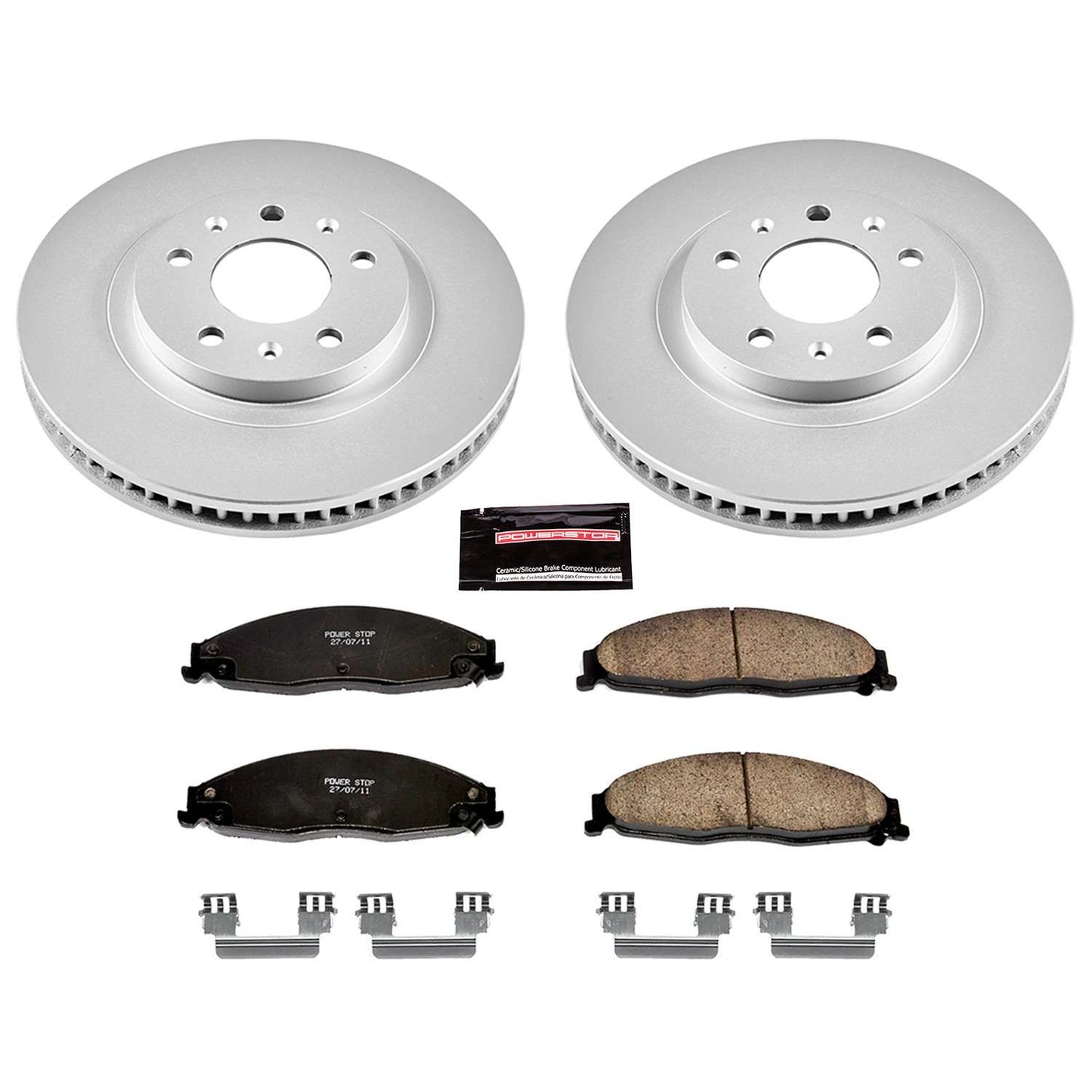 PowerStop Power Stop 03-07 Cadillac CTS Front Z17 Evolution Geomet Coated Brake Kit CRK1419