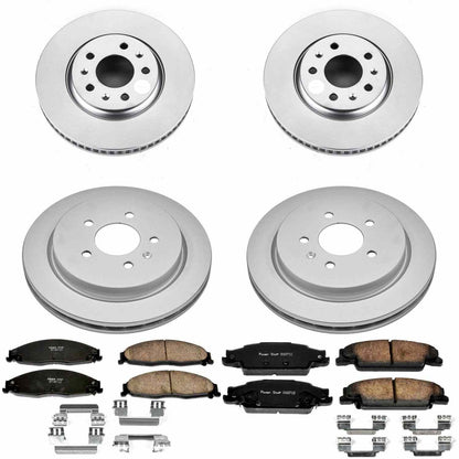 PowerStop Power Stop 03-05 Cadillac CTS Front & Rear Z17 Evolution Geomet Coated Brake Kit CRK1424