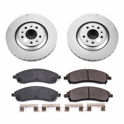 PowerStop Power Stop 06-07 Cadillac CTS Front Z17 Evolution Geomet Coated Brake Kit CRK1429