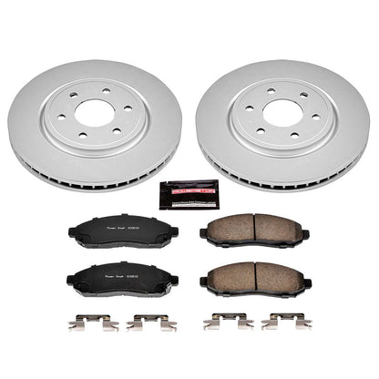 PowerStop Power Stop 05-18 Nissan Frontier Front Z17 Evolution Geomet Coated Brake Kit CRK142