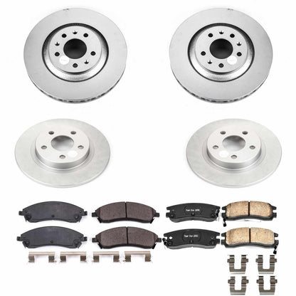 PowerStop Power Stop 04-05 Pontiac Bonneville Front & Rear Z17 Evolution Geomet Coated Brake Kit CRK1431
