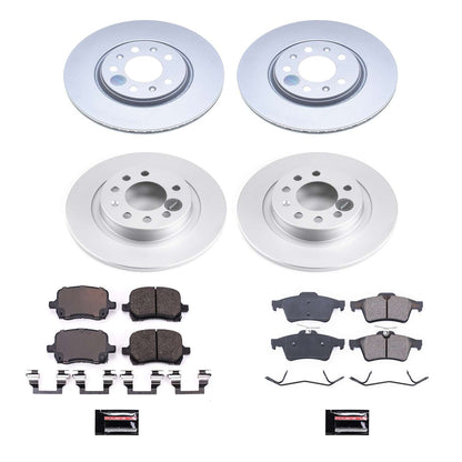 PowerStop Power Stop 06-09 Pontiac Solstice Front & Rear Z17 Evolution Geomet Coated Brake Kit CRK1434