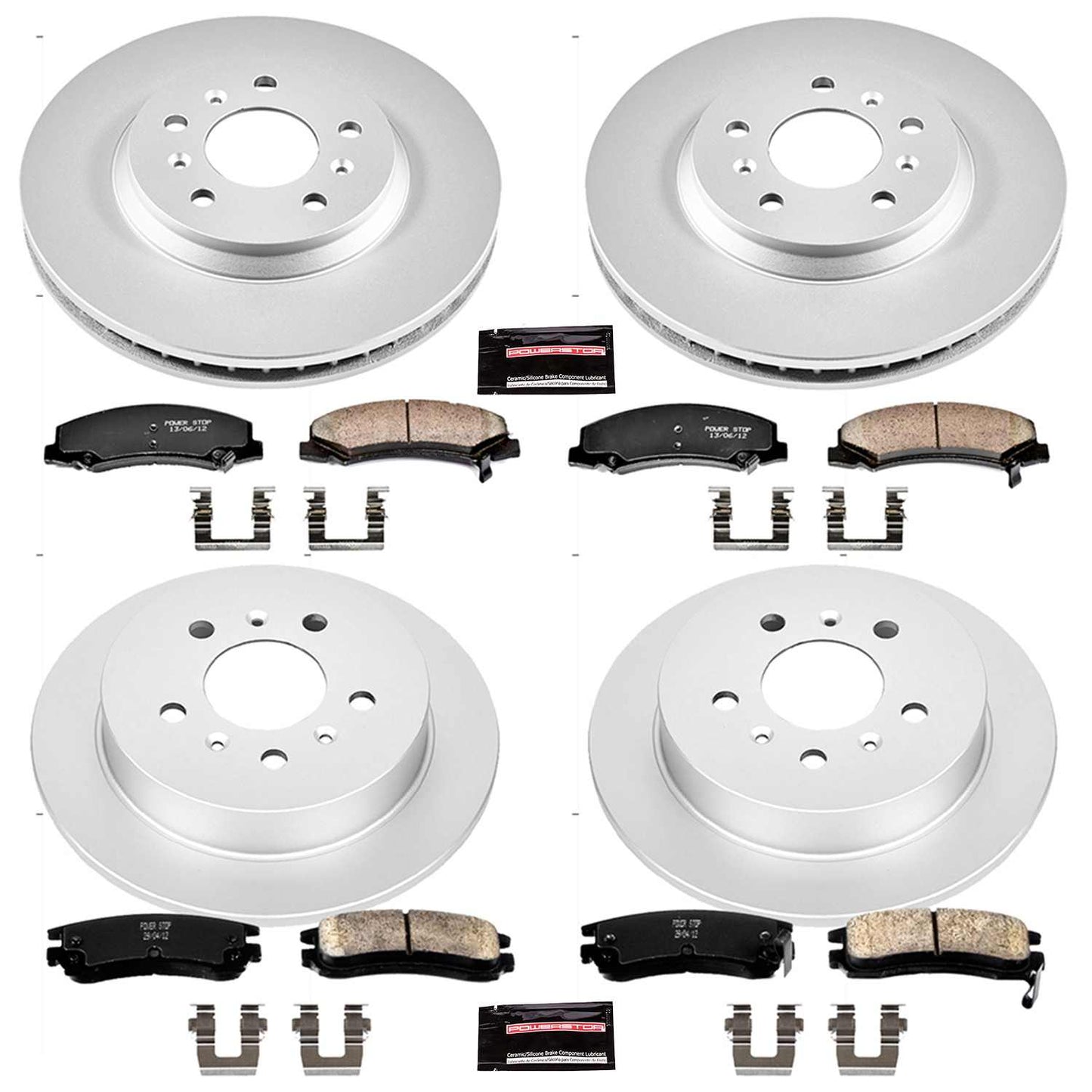 PowerStop Power Stop 06-10 Chevrolet Impala Front & Rear Z17 Evolution Geomet Coated Brake Kit CRK1438