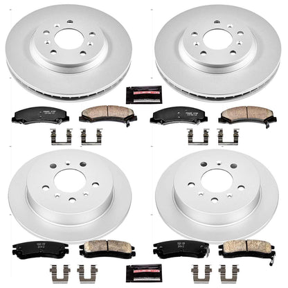 PowerStop Power Stop 06-10 Chevrolet Impala Front & Rear Z17 Evolution Geomet Coated Brake Kit CRK1438