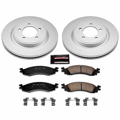 PowerStop Power Stop 06-10 Ford Explorer Front Z17 Evolution Geomet Coated Brake Kit CRK1441