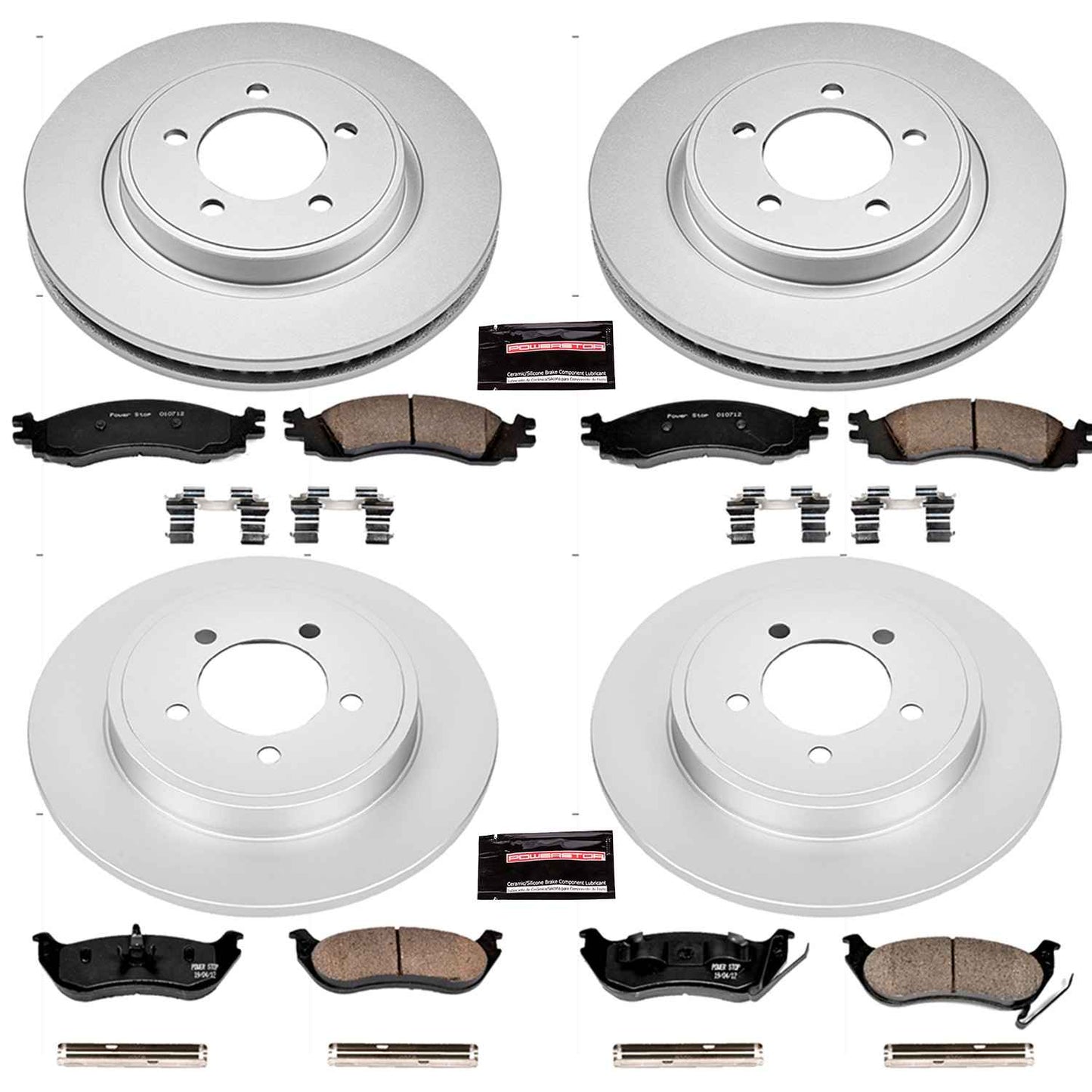 PowerStop Power Stop 06-10 Ford Explorer Front & Rear Z17 Evolution Geomet Coated Brake Kit CRK1443