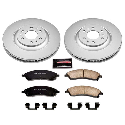 PowerStop Power Stop 04-09 Cadillac SRX Front Z17 Evolution Geomet Coated Brake Kit CRK1449