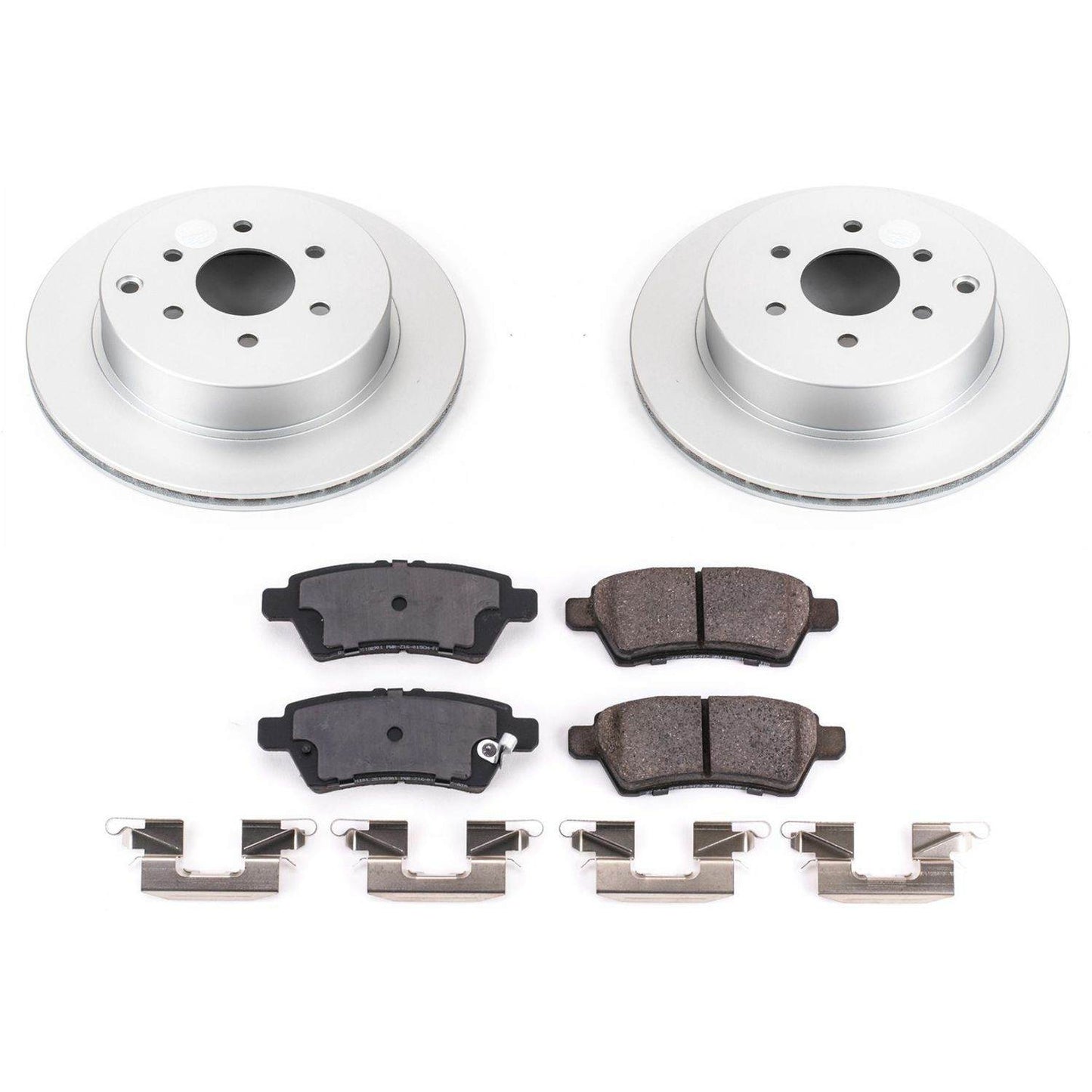 PowerStop Power Stop 05-12 Nissan Pathfinder Rear Z17 Evolution Geomet Coated Brake Kit CRK147