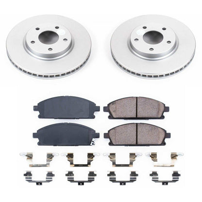 PowerStop Power Stop 04-09 Nissan Quest Front Z17 Evolution Geomet Coated Brake Kit CRK150