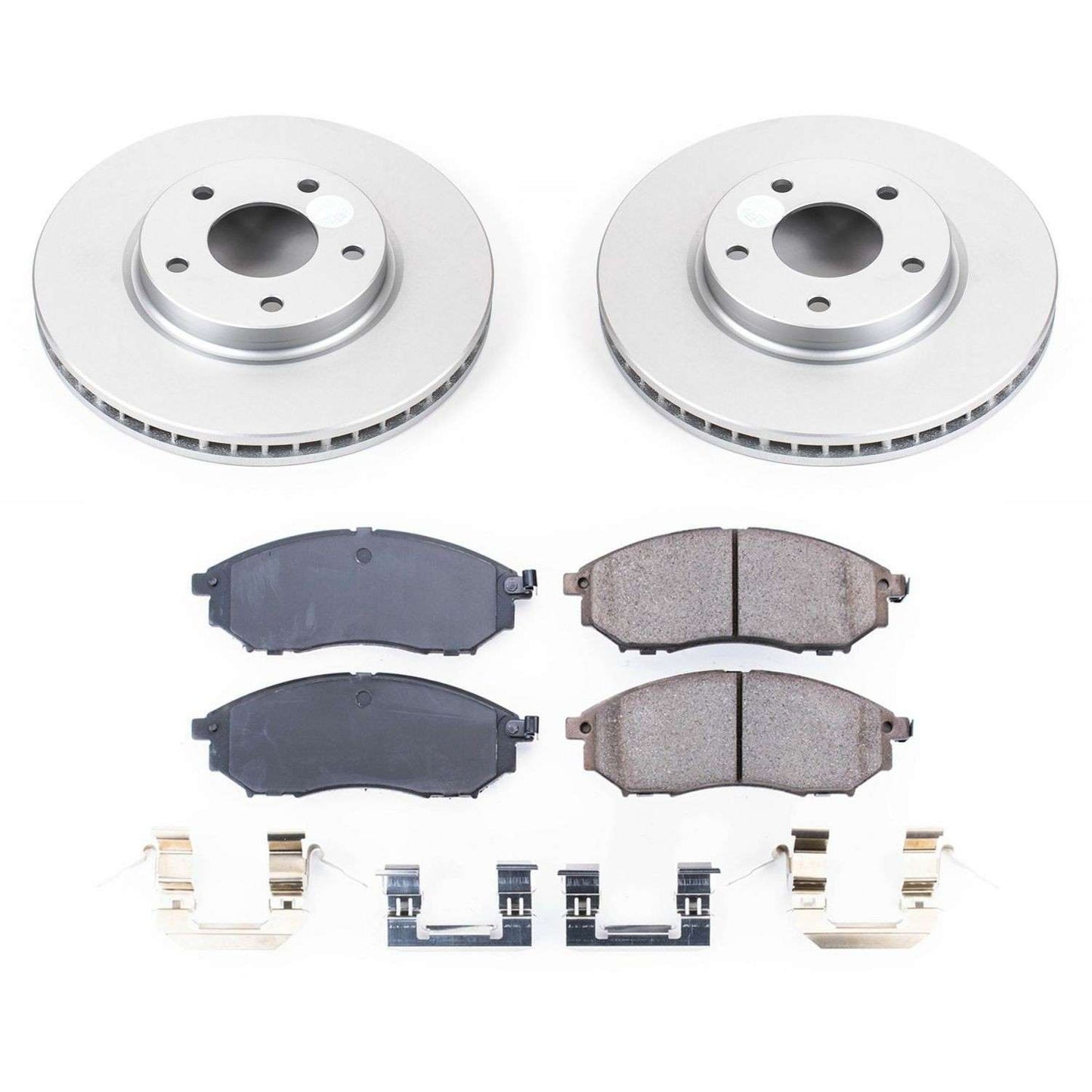 PowerStop Power Stop 03-04 Infiniti M45 Front Z17 Evolution Geomet Coated Brake Kit CRK152