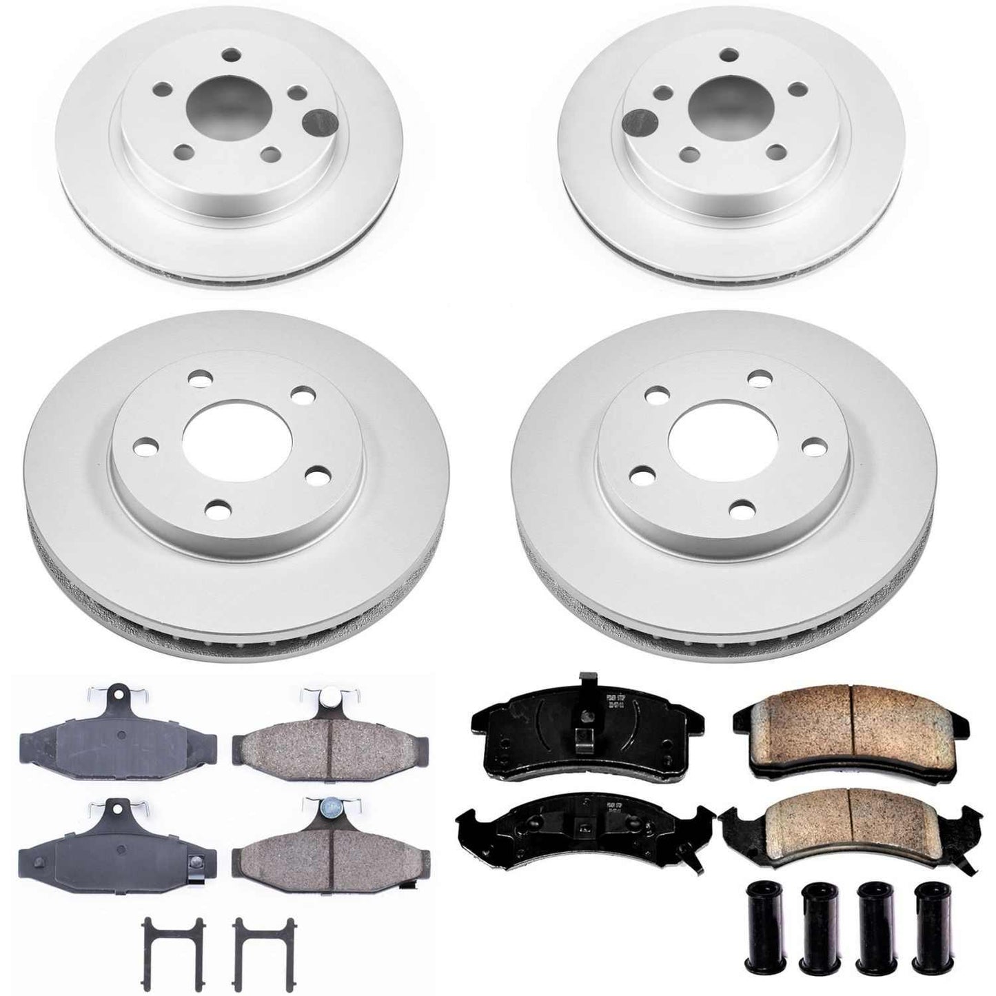 PowerStop Power Stop 1993 Chevrolet Camaro Front & Rear Z17 Evolution Geomet Coated Brake Kit CRK1533