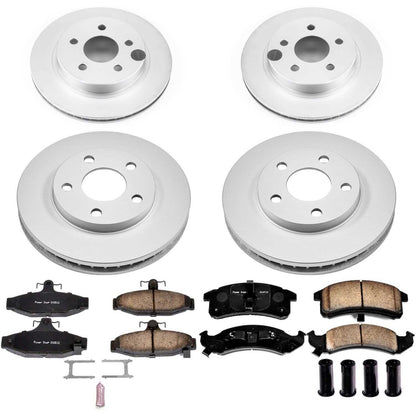 PowerStop Power Stop 94-97 Chevrolet Camaro Front & Rear Z17 Evolution Geomet Coated Brake Kit CRK1535