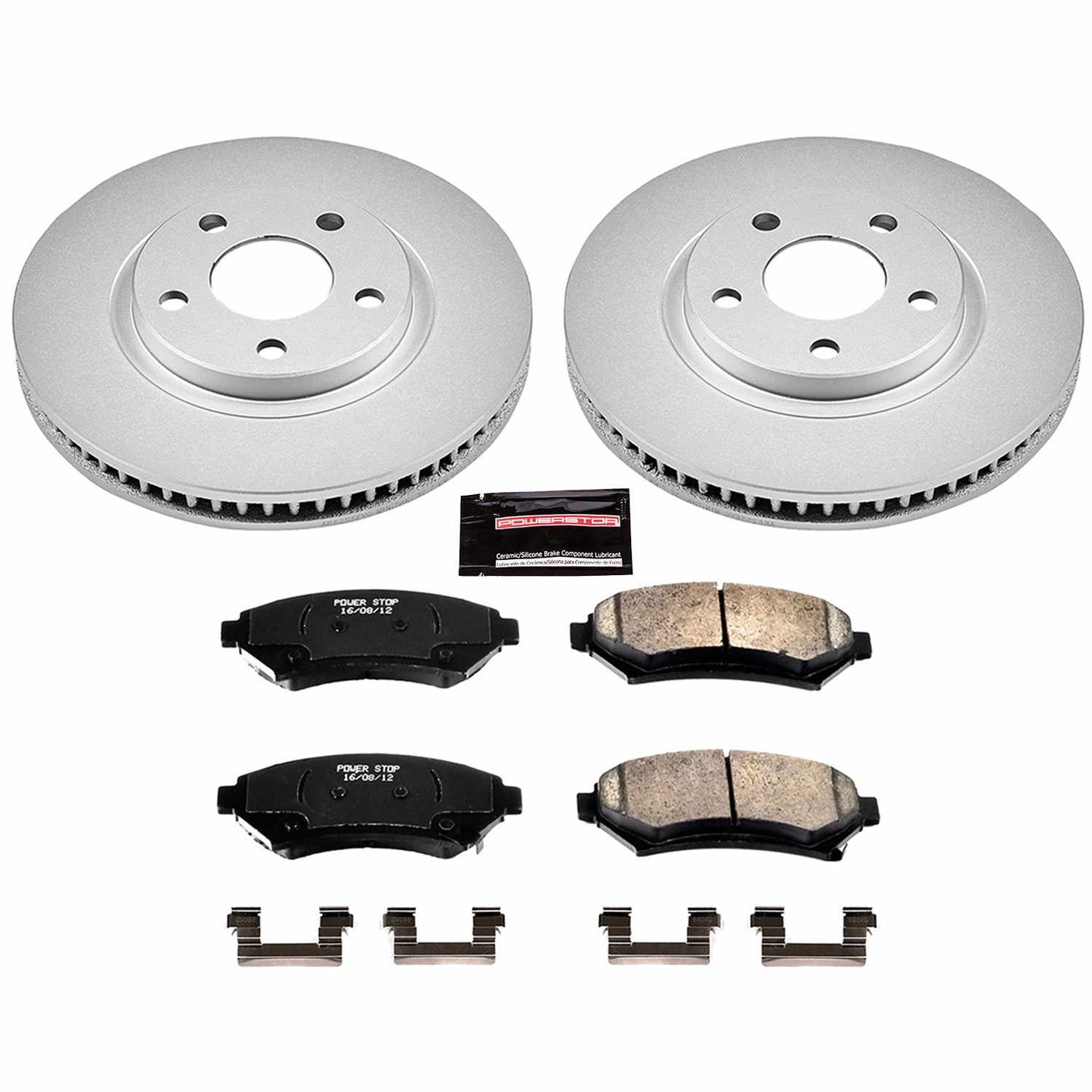 PowerStop Power Stop 00-04 Buick LeSabre Front Z17 Evolution Geomet Coated Brake Kit CRK1542