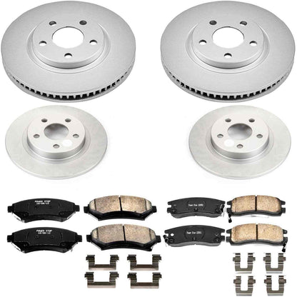 PowerStop Power Stop 03-05 Buick Park Avenue Front & Rear Z17 Evolution Geomet Coated Brake Kit CRK1545