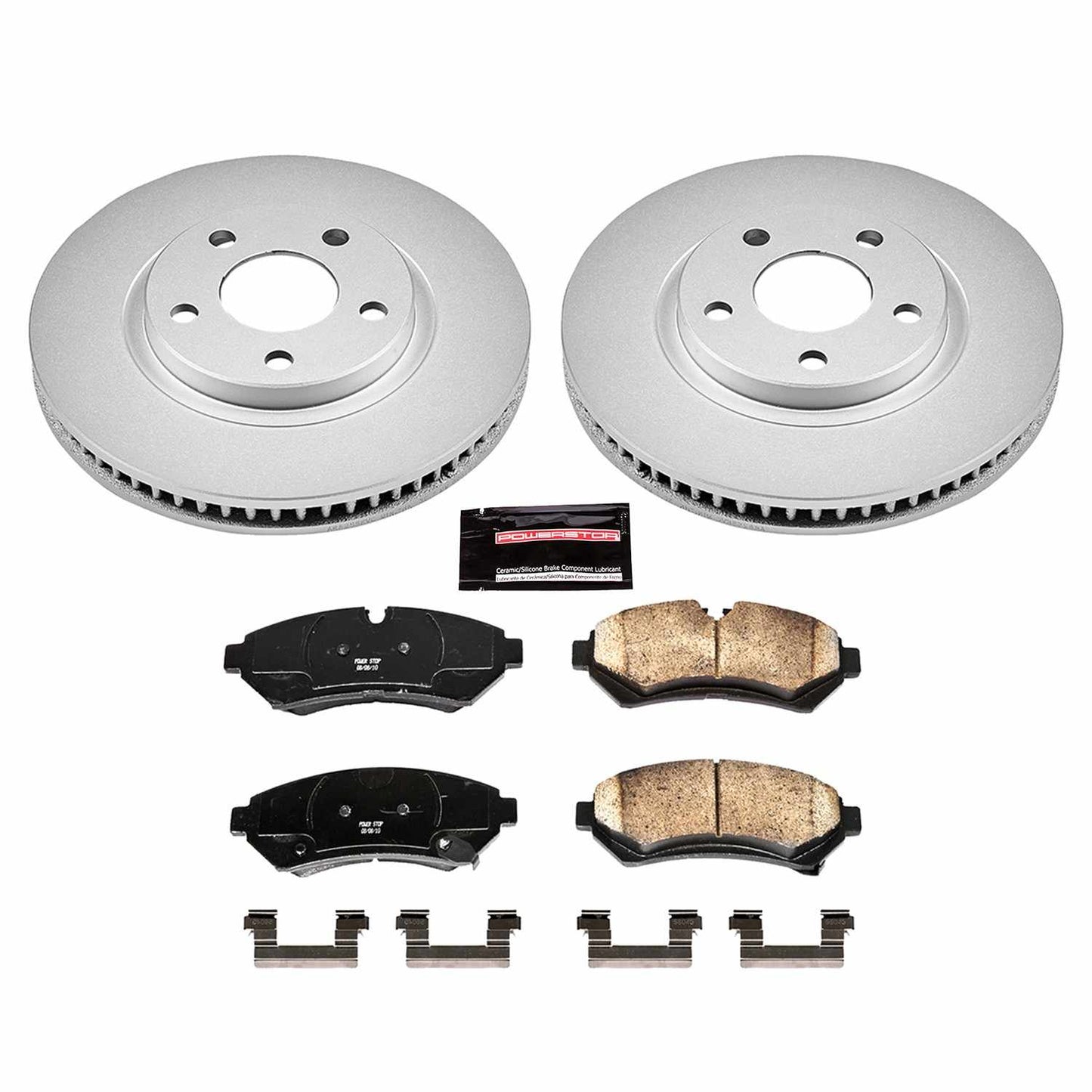 PowerStop Power Stop 98-02 Cadillac Seville Front Z17 Evolution Geomet Coated Brake Kit CRK1549