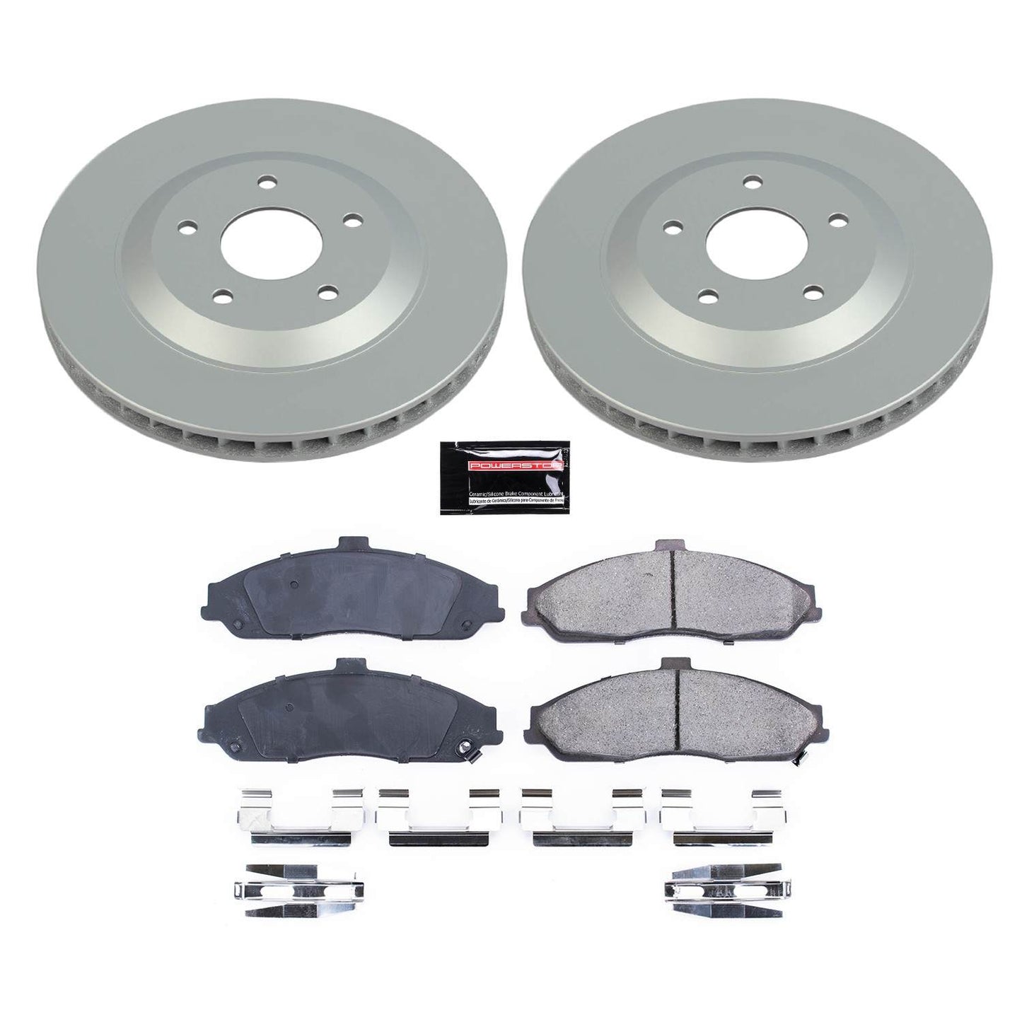 PowerStop Power Stop 2004 Cadillac XLR Front Z17 Evolution Geomet Coated Brake Kit CRK1559