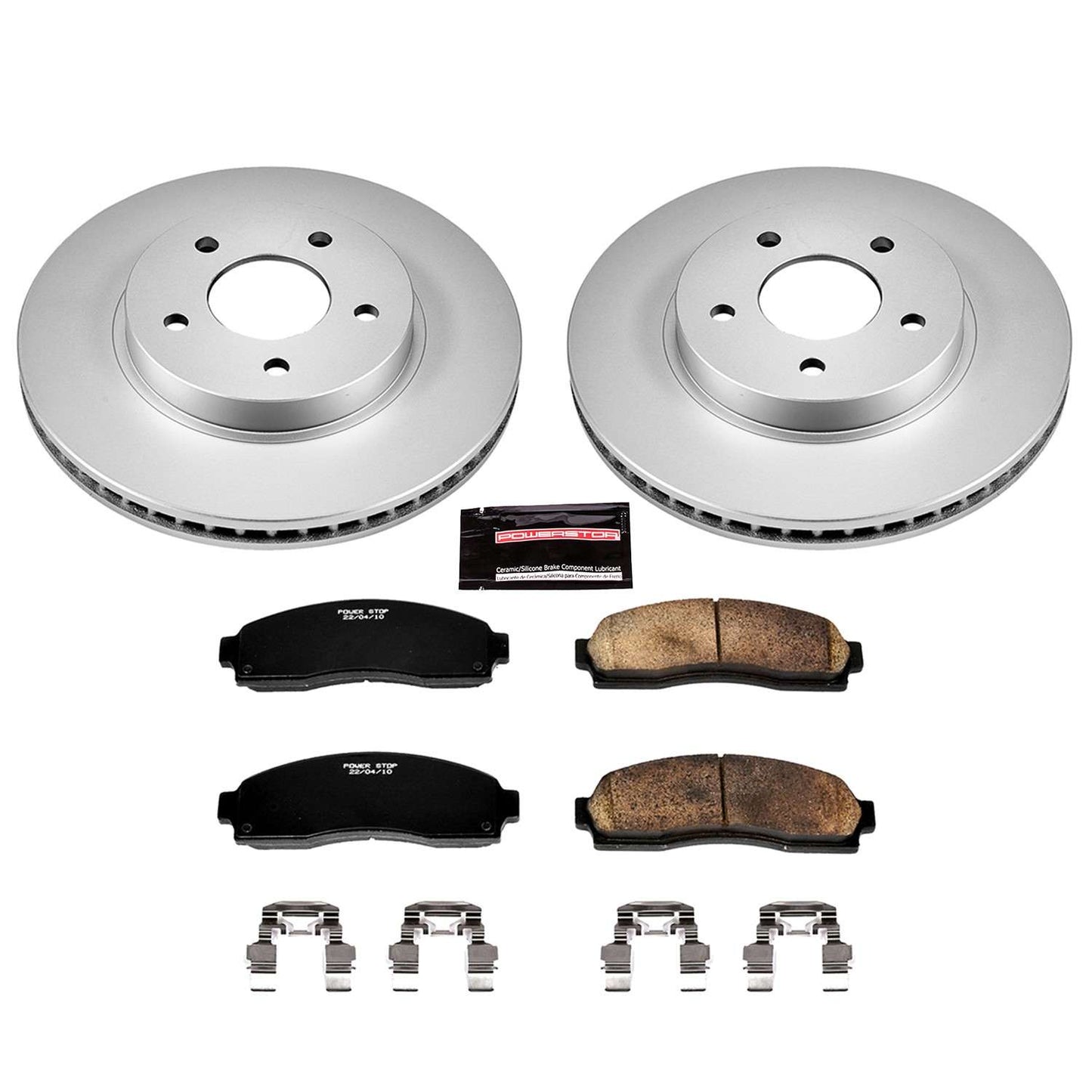 PowerStop Power Stop 05-06 Chevrolet Equinox Front Z17 Evolution Geomet Coated Brake Kit CRK1576