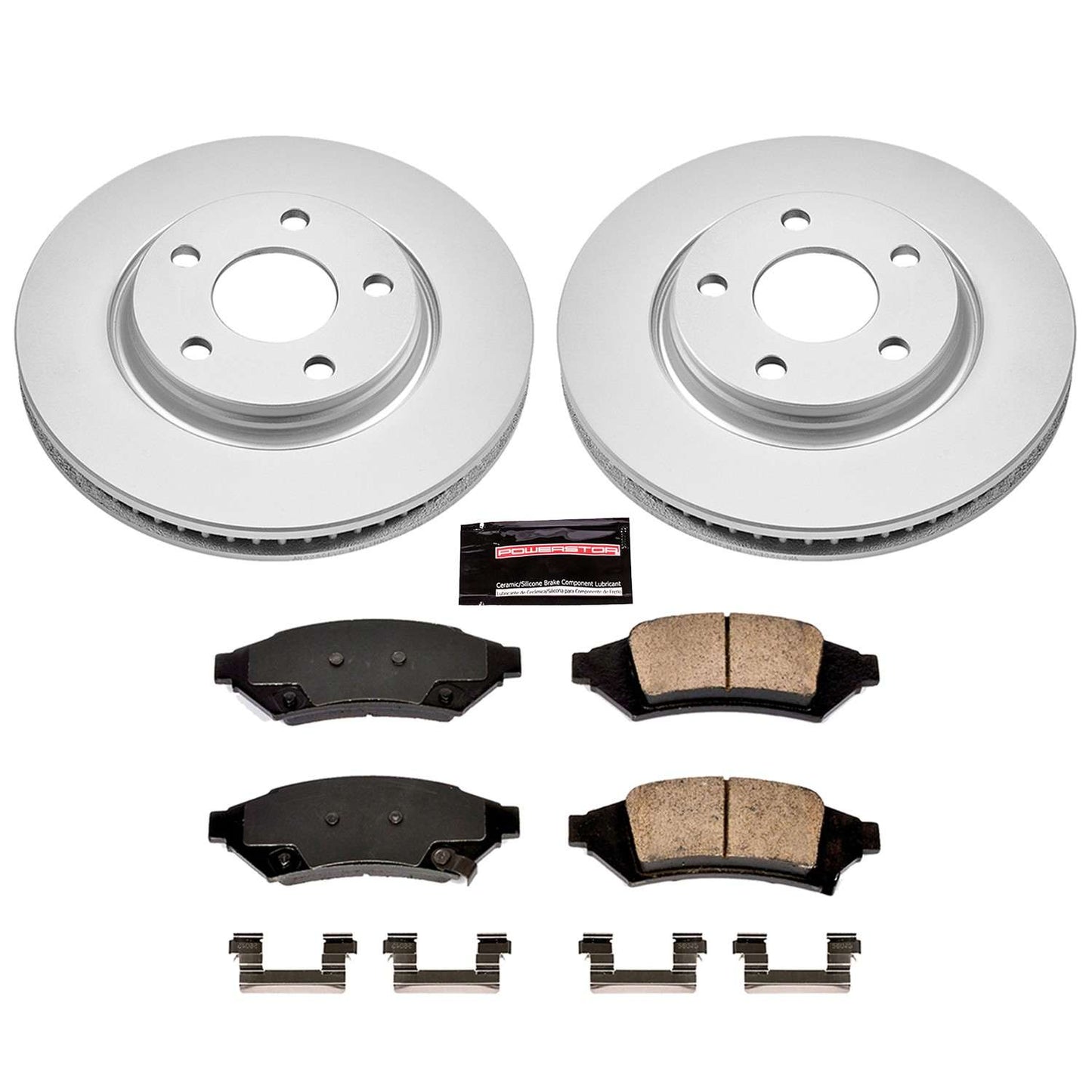 PowerStop Power Stop 2004 Pontiac Grand Prix Front Z17 Evolution Geomet Coated Brake Kit CRK1586